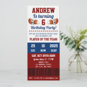 パーソナルオールスタースポーツファースト誕生日招待状 招待状 (スタンド正面)