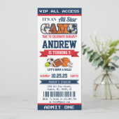 パーソナルオールスタースポーツ誕生日チケットfor kid 招待状 (スタンド正面)