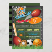 パーソナルオールスター誕生日for kid招待状 招待状 (正面/裏面)