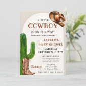 パーソナルカウボーイベビーシャワー招待状 招待状 (スタンド正面)
