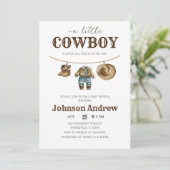 パーソナルカウボーイベビーシャワー招待状 招待状 (スタンド正面)