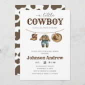パーソナルカウボーイベビーシャワー招待状 招待状 (正面/裏面)