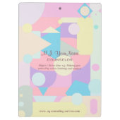 パーソナルカウンセラー又は精神保健セラピスト クリップボード (裏面)