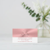 パーソナルカウンセラー豪華なピンククロムルック 予約カード (スタンド正面)