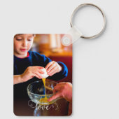 パーソナルカスタム化2写真両面アルミニウム キーホルダー (裏面)