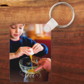 パーソナルカスタム化2写真両面アルミニウム キーホルダー (裏面)