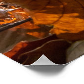 パーソナルカーペディエム光沢のある葉カラフル林 ポスター (角)