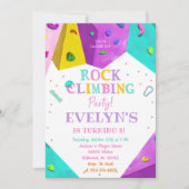 パーソナルガールロック登山誕生日招待状 招待状 (正面)
