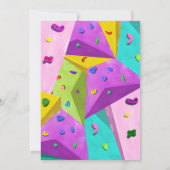 パーソナルガールロック登山誕生日招待状 招待状 (裏面)