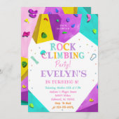 パーソナルガールロック登山誕生日招待状 招待状 (正面/裏面)
