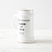 パーソナルギフト卒業スタイン ビールジョッキ (正面左)