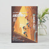 パーソナルクライミングパークの誕生日招待状 招待状 (スタンド正面)