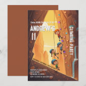 パーソナルクライミングパークの誕生日招待状 招待状 (正面/裏面)