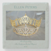 パーソナルクラウン賞大理石コースター ストーンコースター (正面)