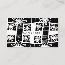 パーソナルクリエイティブフローラチェック白黒