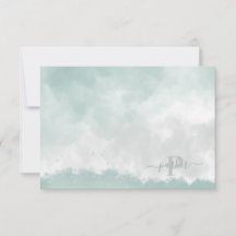 パーソナルグリーンウォーター色イニシャル名モノグラム