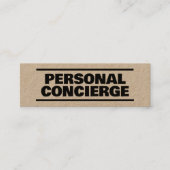 パーソナルコンシェルジュクラフト スキニー名刺 (正面)