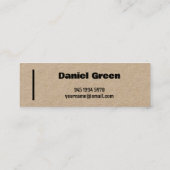 パーソナルコンシェルジュクラフト スキニー名刺 (裏面)