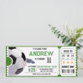 パーソナルサッカーゲームチケットパーティー 招待状 (スタンド正面)