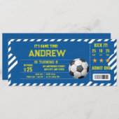 パーソナルサッカーゲームチケットパーティー 招待状 (正面/裏面)