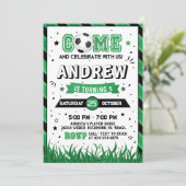 パーソナルサッカー誕生日招待状パーティー 招待状 (スタンド正面)