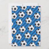 パーソナルサッカー誕生日招待状 招待状 (裏面)