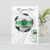 パーソナルサッカー誕生日招待状 招待状 (スタンド正面)