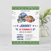 パーソナルサッカー誕生日 招待状 (スタンド正面)