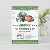 パーソナルサッカー誕生日 招待状 (スタンド正面)