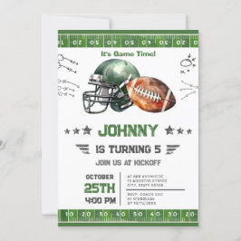 パーソナルサッカー誕生日 招待状