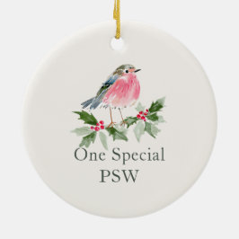 パーソナルサポートワーカー(PSW)へのクリスマス感謝ギフト セラミックオーナメント