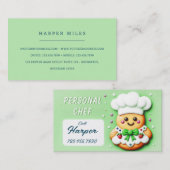 パーソナルシェフかわいいクッキーシェフ 名刺 (正面/裏面)