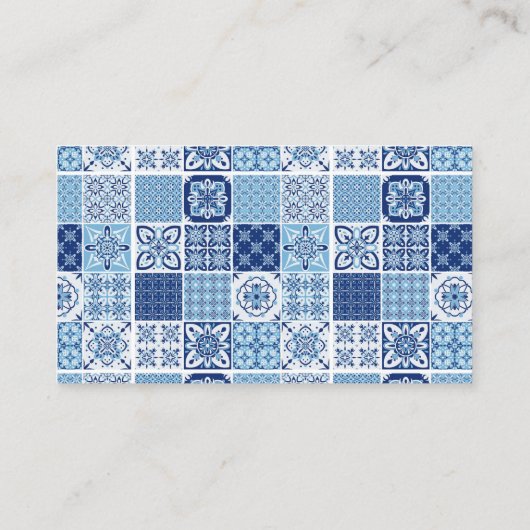 パーソナルシェフまたはレストランレモン&ブルータイル 名刺 (裏面)