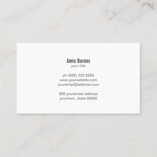 パーソナルシェフウィスクブラックケータリングブラック 名刺 (裏面)