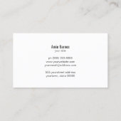 パーソナルシェフウィスクロゴブラックケータリング 名刺 (裏面)