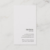 パーソナルシェフエレガントケータリングフォークとナイフ 名刺 (裏面)