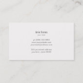 パーソナルシェフエレガントケータリング刃物大理石ルック 名刺 (裏面)