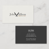 パーソナルシェフクールナイフロゴシンプルケータリング 名刺 (正面/裏面)