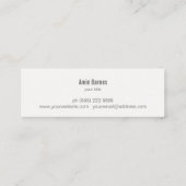 パーソナルシェフケータリングウィスクモダンケータリング スキニー名刺 (裏面)