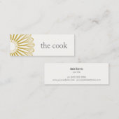 パーソナルシェフケータリングウィスクモダンケータリング スキニー名刺 (正面/裏面)