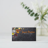 パーソナルシェフケータリングスパイスデザイン 名刺 (スタンド正面)