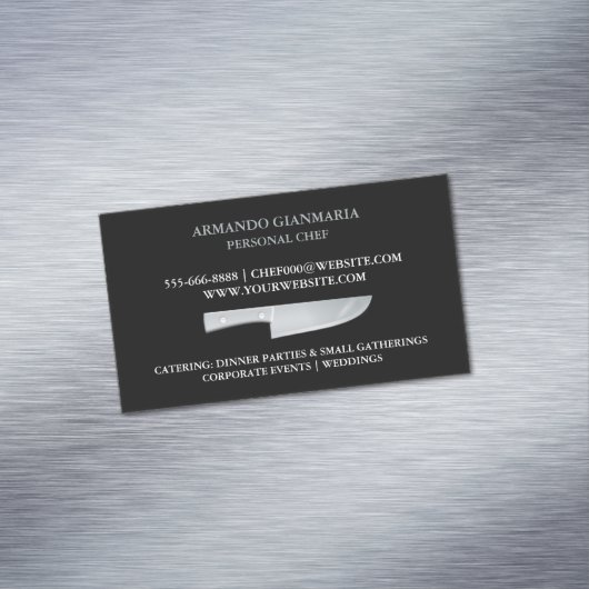 パーソナルシェフケータリング マグネット名刺 (インサイチュ)