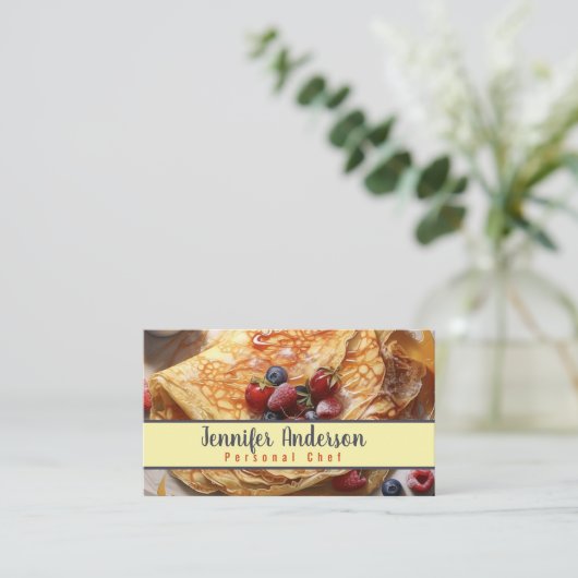 パーソナルシェフスーシェフレストラン 名刺 (スタンド正面)
