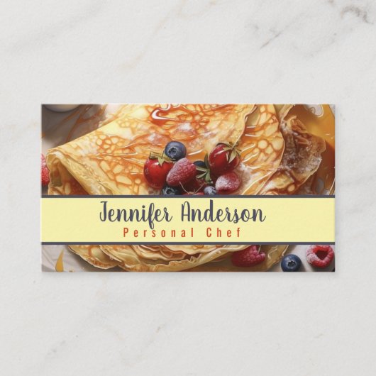 パーソナルシェフスーシェフレストラン 名刺 (正面)