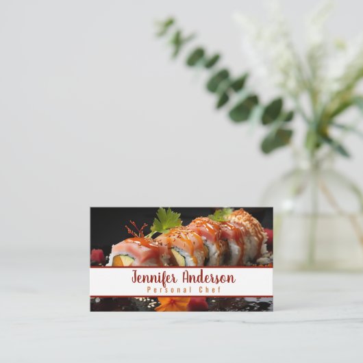 パーソナルシェフスーシェフレストラン 名刺 (スタンド正面)