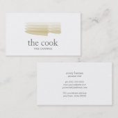 パーソナルシェフナイフケータリング教室 名刺 (正面/裏面)