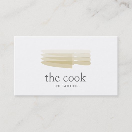 パーソナルシェフナイフケータリング教室 名刺 (正面)