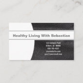 パーソナルシェフナイフブラックレザーカスタム写真 名刺 (裏面)