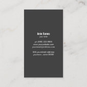 パーソナルシェフナイフロゴシンプル料理ケータリング 名刺 (裏面)