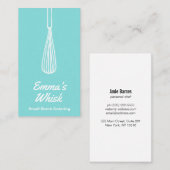 パーソナルシェフハンドドロウィスロゴブルー 名刺 (正面/裏面)